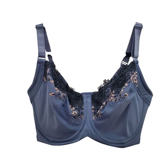 Modern Movement S42BM240 Lavender Embroidered Full Figure Underwire‎ Bra 38DDD - Picture 1 of 6